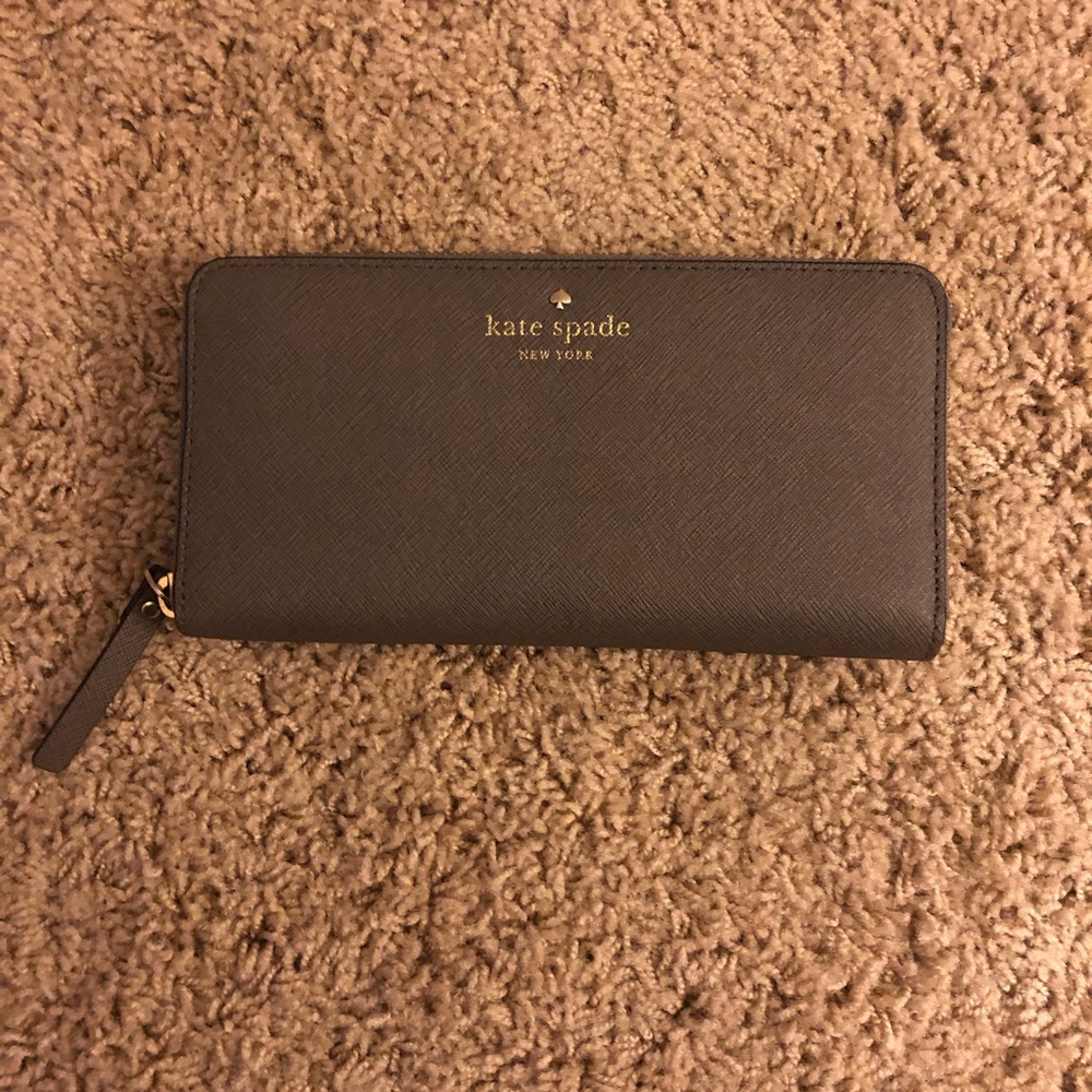 Gray Kate Spade wallet
